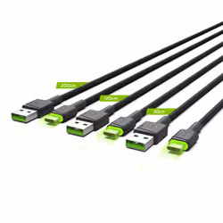 Green Cell KABGCSET01 câble USB 2 m USB A USB C Noir