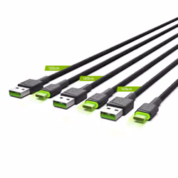 Green Cell KABGCSET02 câble USB 1,2 m USB A USB C Noir