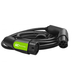 Green Cell EV10 câble de chargement de véhicules électriques Noir Type 2 1 7 m