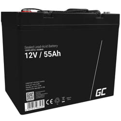 Green Cell AGM49 batterie de véhicule Mat de verre absorbé 55 Ah 12 V Marine / Leisure