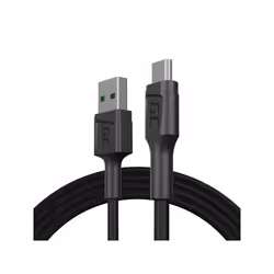 Green Cell KABGC20, 1,2 m, USB A, Micro-USB B, USB 2.0, 480 Mbit/s, Noir
