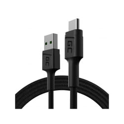 Green Cell KABGC22 câble USB 1,2 m USB 2.0 USB A USB C Noir