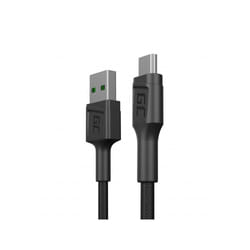 Green Cell KABGC23 câble USB 0,3 m USB 2.0 USB A Micro-USB B Noir