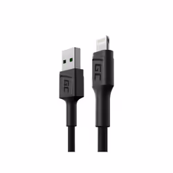 Green Cell KABGC24, 0,3 m, Lightning, USB A, Mâle, Mâle, Noir