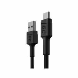 Green Cell KABGC25, 0,3 m, USB A, USB C, 480 Mbit/s, Noir