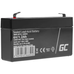 Green Cell AGM52 Batterie de l'onduleur Sealed Lead Acid (VRLA) 6 V 1,2 Ah