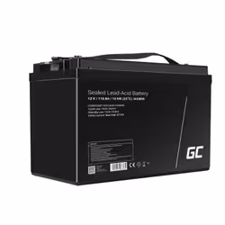 Green Cell AGM58, Mat de verre absorbé, 110 Ah, 12 V, Sans entretien, Noir, 171 mm