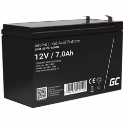 GreenCell® Rechargeable Batterie AGM 12V 7Ah accumulateur au Gel Plomb Cycles sans Entretien VRLA Battery