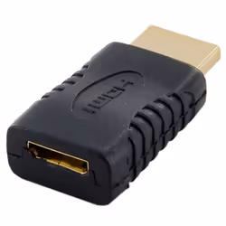 4World ENAN-08724 changeur de genre de câble HDMI M Mini HDMI C F Noir