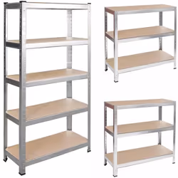 Etagère dentrepôt - JANSPORT - Humberg - Métal - Argenté - Charge max 875 kg