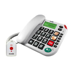 MaxCom KXT481 SOS téléphone Téléphone analogique Identification de l'appelant Blanc
