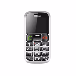 MaxCom MM 461 BB, Barre, SIM unique, 4,57 cm (1.8"), Bluetooth, 600 mAh, Noir, Argent