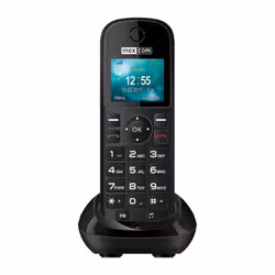 MaxCom MM35D, Téléphone DECT, Combiné sans fil, Haut-parleur, 500 entrées, Noir
