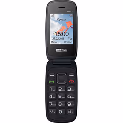 MaxCom MM817, Clapet, Double SIM, 6,1 cm (2.4"), 0,3 MP, 800 mAh, Noir