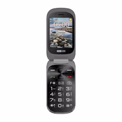 MaxCom MM 825, Clapet, Double SIM, 7,11 cm (2.8"), 2 MP, 700 mAh, Noir