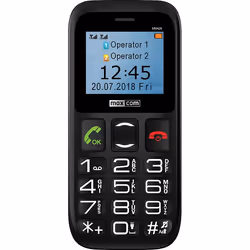 MaxCom Comfort MM426, Barre, 4,5 cm (1.77"), 160 x 128 pixels, 600 mAh, Noir