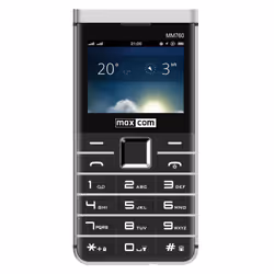 MaxCom MM760, Barre, 5,84 cm (2.3"), 320 x 240 pixels, 2 MP, 900 mAh, Noir, Blanc
