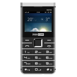 MaxCom MM760 5,84 cm (2.3") 80 g Noir, Blanc Téléphone d'entrée de gamme