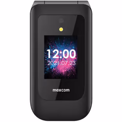 MaxCom Comfort MM827 4G, Clapet, 7,11 cm (2.8"), 320 x 240 pixels, 1400 mAh, Noir