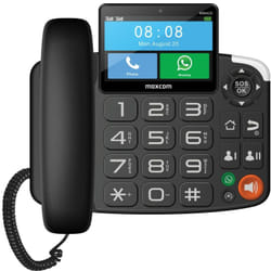 MaxCom MM42D Smartphone Identification de l'appelant Noir