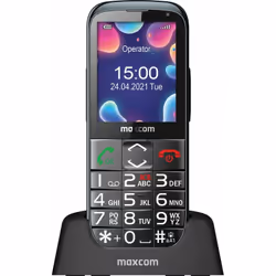 MaxCom MM724, Barre, 5,59 cm (2.2"), 176 x 220 pixels, 1,3 MP, 1200 mAh, Noir