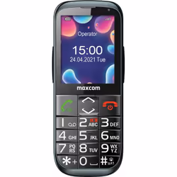 MaxCom MM724 5,59 cm (2.2") 85 g Noir Téléphone pour seniors