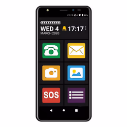 MaxCom MS554, 14 cm (5.5"), 2 Go, 32 Go, 8 MP, Android 11 Go edition, Noir