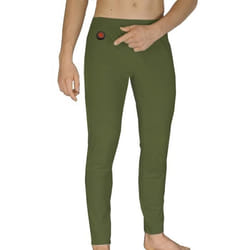 Pantalon chauffant ADIDAS - Vert - Fibre de carbone - Batterie Li-Ion 2600mAh - Genoux et reins
