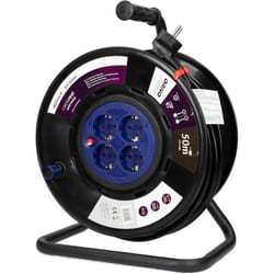 Rallonge dextérieur - ORNO - OR-AE-13155GS - 50 mètres - 4 prises Schuko - Système anti-torsion