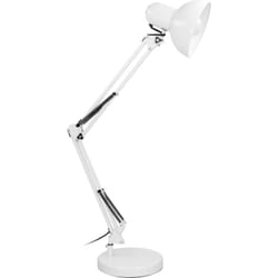 Lampe de bureau DEON max. 60W acier blanc réglable ADVITI ORNO