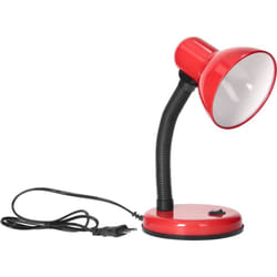 Orno - Lampe de bureau fupi 40W E27 acier + plastique rouge adviti