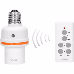 Description VIRONE RS-6 Douille pour ampoule avec telecommande - description générale L'appareil est conçu pour être installé ...