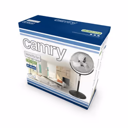 Camry Premium CR 7307 ventilateur Noir, Acier inoxydable