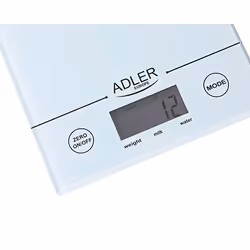Adler AD 3138 w Blanc Comptoir Rectangle Balance de ménage électronique