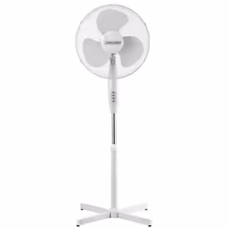Mesko Home MS 7311, Ventilateur à lame domestique, Blanc, Sol, 40 cm, 90°, Boutons
