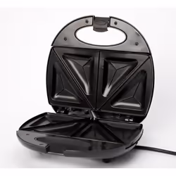 Adler AD 3015 gaufrier et appareil à croque-monsieur 750 W Noir, Argent