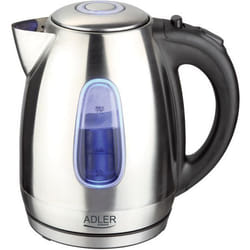 Adler AD1223 bouilloire 1,7 L 2000 W Noir, Acier inoxydable