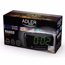Adler AD 1121 Radio portable Horloge Analogique et numérique Noir
