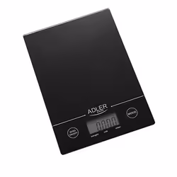 Adler AD 3138 b, Balances de cuisine mécaniques, 5 kg, 1 g, Noir, Comptoir, Rectangle