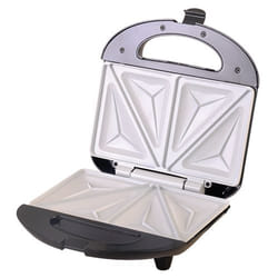 Camry Premium CR 3018 gaufrier et appareil à croque-monsieur 700 W Noir, Argent