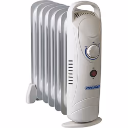 Mesko Home MS7804, Chauffage électrique à bain d’huile, Huile, Huile, Intérieure, Blanc, 700 W