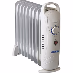 Mesko Home MS7805, Chauffage électrique à bain d’huile, Huile, Intérieure, Blanc, 1000 W, 230 V