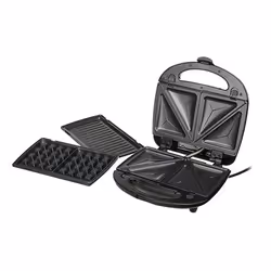 Camry Premium CR 3024 gaufrier et appareil à croque-monsieur 1000 W Noir, Gris - Vue supplémentaire 5