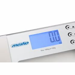 Mesko Home MS 8146 balance Carré Argent, Transparent Pèse-personne électronique