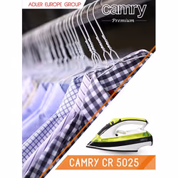 Camry Premium CR 5025 fer à repasser Fer à repasser à sec ou à vapeur Semelle en céramique 2600 W Vert, Blanc - Vue supplémentaire 9