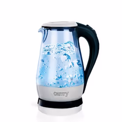 Camry Premium CR 1251w, 1,7 L, 2200 W, Noir, Acier inoxydable, Transparent, Polypropylène (PP), Indicateur de niveau d'eau