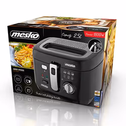Mesko Home MS 4908 Friteuse 2,5L 1800W Noir, Gris - Vue supplémentaire 8