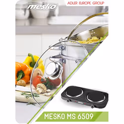 Mesko Home MS 6509 plaque Noir Comptoir Plaque scellée 2 zone(s) - Vue supplémentaire 10