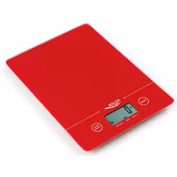 Adler AD 3138, Balance de ménage électronique, 5 kg, 1 g, Rouge, Comptoir, Rectangle