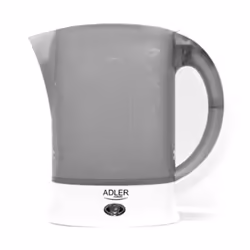 Adler AD 1268, 0,6 L, 600 W, Gris, Plastique, Indicateur de niveau d'eau